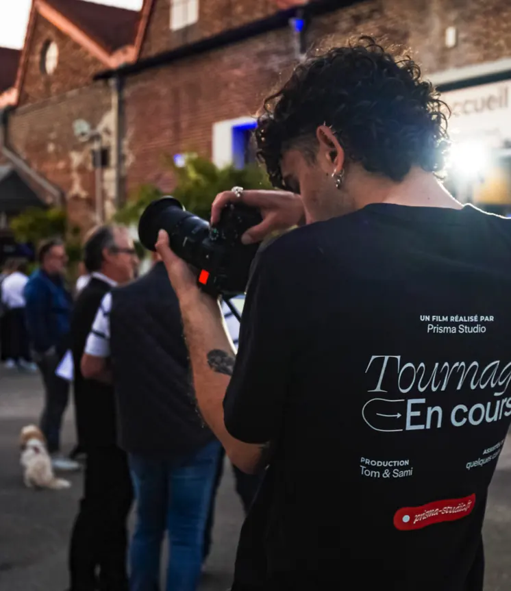 Photographe de Prisma Studio en reportage